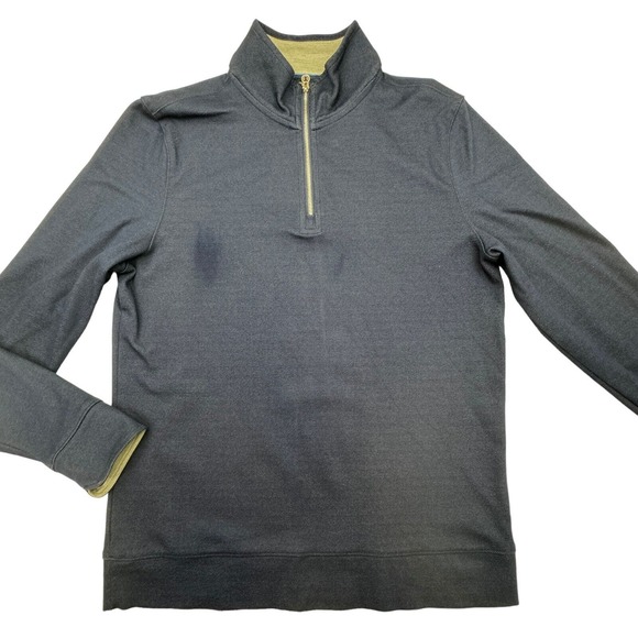 Twillory Performance Sweatshirt Mens M Blue 1/4 Zip Pullover Golf Tailored Fit - Picture 1 of 10